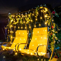 Guirlandes lumineuses LED en plastique pour Noël, 4mx6M, 1.5MX1.5M, 2x3M, avec télécommande, pour jardin, mariage, fête, décoration de vacances, rideau