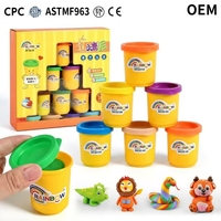 Juego de Plastilina de Grado Alimenticio, No Tóxica, 6 Piezas, Ultra Suave, No Pegajosa, Educativa, para Modelar, Juguete de Arcilla para Manualidades