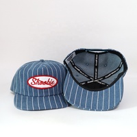 Casquette plate à visière plate en coton 100% avec logo brodé personnalisé à 5 panneaux, rayures, performance sportive, Gorras OEM, patch tissé, snapback