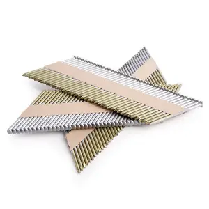 34 degree 0.18 inch 4.5*160mm galvanized paper collated strip framing nails for trusses