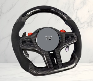 Volante Deportivo de Fibra de Carbono con LED Personalizado YZ para <span class=keywords><strong>BMW</strong></span> Serie 3 4 5 6 7 8 G20 G2X G3X M3 M4 M5 330i <span class=keywords><strong>330e</strong></span> 340i 440i - Product Image 2