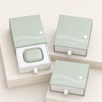 Boîte en carton rigide personnalisée écologique pour électronique intelligente, couleur personnalisée, finition multi-surfaces, logo personnalisé, recyclable