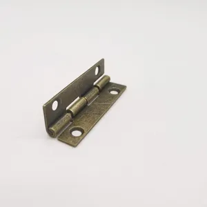 Custom OEM guangyou Iron material antique bronze plating open stoped 110 degree wooden box hinge