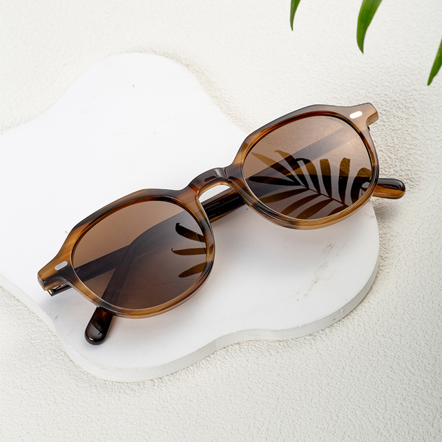 Custom Retro Shades Glasses Men Biodegradable Sun Glasses Women Fashion Acetate Sunglasses Rectangle Polarized Sun Eyewear