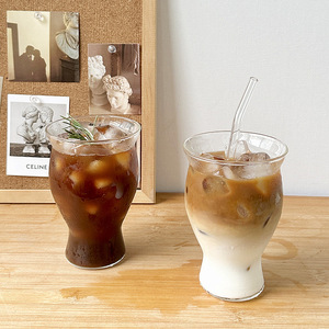 Gobelet <span class=keywords><strong>en</strong></span> céramique borosilicate vintage MM Creative, verre à eau et à café glacé avec emballage <span class=keywords><strong>en</strong></span> boîte blanche pour les boissons et les cadeaux - Product Image 2