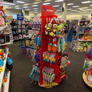 Exhibidor de Piso de Cuatro Lados para Librería, Exhibidor de Libros Infantiles de MDF <span class=keywords><strong>con</strong></span> <span class=keywords><strong>Ruedas</strong></span> para Cómics - Product Image 2