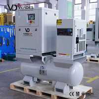 Compresor de Aire Dental de Tipo Scroll Sin Aceite VERDES 4 en 1 de Clase Industrial 2.2Kw 3.7Kw 5.5Kw, Compresor de Aire Médico de Tipo Scroll Sin Aceite