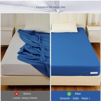 Organisateur de draps en plastique robuste Zlumber Lock, support de draps d'angle ouvert pour la collection de literie de chambre à coucher, salon