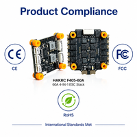 HAKRC F405-60A Stack de drone FPV, contrôleur de vol F405, ESC 4-en-1 BLHeli32, prend en charge le FPV numérique et analogique, Betaflight APMINAV