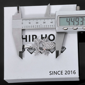 Tongue Snowflake Hip Hop Pendant Real Gold Plated 925 Silver Prong Setting Moissanite Bespoke Bling <b>Iced</b> Out Diamond Jewelry - Product Image 2