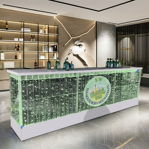 Moderno <span class=keywords><strong>Bar</strong></span> Design personalizzato RGB LED luce acrilica fontana a bolle d'acqua per <span class=keywords><strong>Lounge</strong></span> LED <span class=keywords><strong>Bar</strong></span> bancone - Product Image 1