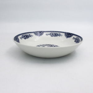 Ensemble <span class=keywords><strong>de</strong></span> soucoupe <span class=keywords><strong>de</strong></span> vaisselle en céramique bleu profond classique Collection <span class=keywords><strong>de</strong></span> vaisselle en porcelaine imprimée pour un usage domestique - Product Image 5