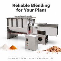 Mélangeur horizontal industriel à ruban pour poudres, équipement de mélange pour poudres cosmétiques, additifs alimentaires, céréales et sucre