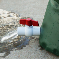Réservoirs d'eau pliables en PVC en forme d'oignon, durables et réutilisables, grande capacité 50m³ (5000L), pour la lutte contre les incendies et le stockage d'eau de pluie, empilables