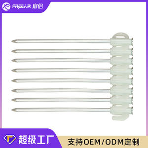 Estacas de aluminio para tiendas de campaña, estacas para tiendas de campaña de 13 1/2 pulgadas, para uso en exteriores, para acampar en todas las estaciones, accesorios de fijación duraderos - Product Image 5