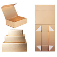 Boîte cadeau noire recyclable en forme de livre avec fermeture magnétique, logo personnalisé, pelliculage mat, gaufrage et dorure à chaud pour bougies et portefeuilles