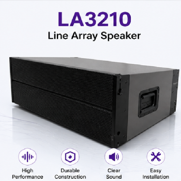 LA3210 10"x2 2-Way 16 Ohm Line Array Speaker for Outdoor Concert Stage Performance Professional Pro Audio Loudspeaker