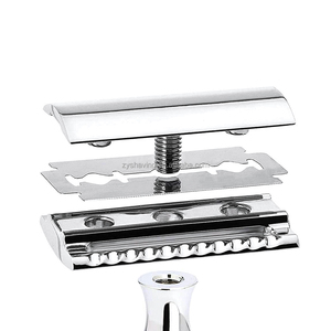 <span class=keywords><strong>Rasoir</strong></span> de sécurité classique à double tranchant ZY pour hommes, <span class=keywords><strong>rasoir</strong></span> manuel <span class=keywords><strong>traditionnel</strong></span> pour un rasage humide, rasage lisse et précis, manche en bois de santal - Product Image 3