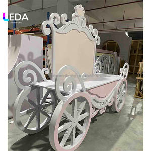LEDA Vente flash Chariots de présentation de bonbons en PVC avec roues pour mariages, baby showers, anniversaires, fêtes - Product Image 4