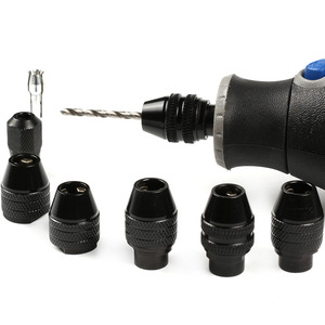 Guest Quality Mini Adjustable 3 Jaw Keyless Drill Chuck 0.6-8mm Straight Shank Electric Screwdriver Accessory - Product Image 2