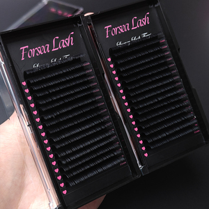 Bandejas <span class=keywords><strong>de</strong></span> Pestañas <span class=keywords><strong>de</strong></span> Seda Mate Oscura Suave con Efecto Cachemira, Bandejas <span class=keywords><strong>de</strong></span> Pestañas Clásicas Individuales <span class=keywords><strong>de</strong></span> Terciopelo, Extensiones <span class=keywords><strong>de</strong></span> Pestañas <span class=keywords><strong>de</strong></span> Marca Privada al por Mayor - Product Image 2