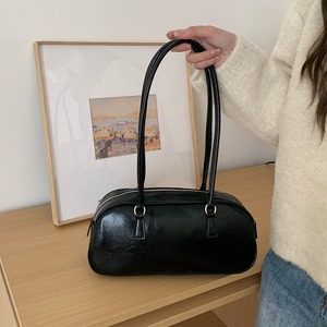 Bolso de hombro plateado para mujer con cierre de cremallera y bolsillo para tarjeta de identificación para uso diario, estilo primavera 2024 - Product Image 4