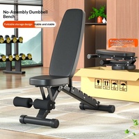 Banc de musculation multifonctionnel pliable avec chaise intégrée pour exercices de fitness et sit-up