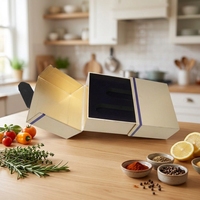 Boîte cadeau en papier argenté à double porte avec doublure en éponge, élégante et imprimée, pour crème pour le visage et coffrets cadeaux sélectionnés