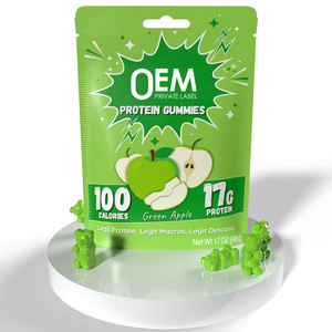 Gummies Protéinés Personnalisables avec Logo – Complément Sportif Pré-Entraînement – Gummies Riches en Protéines et Électrolytes Sans Sucre pour Adultes – Gummies Protéinés au Whey - Product Image 2