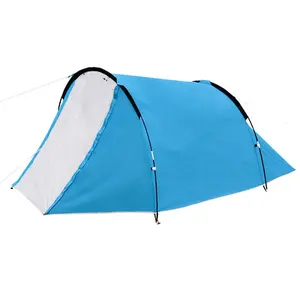 배낭 2 남자 태양 대피소 방수 더블 레이어 고급 터널 캠핑 텐트