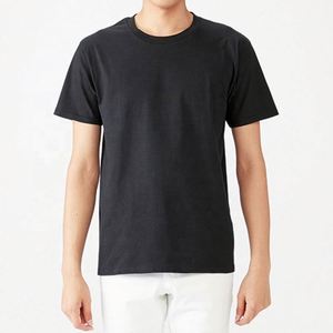 Wholesale 150Gsm Blank Black 100% Quality Ring Spinning Cotton Custom Printed Logo Men's O-<b>Collar</b> <b>T</b>-<b>Shirt</b> - Product Image 4