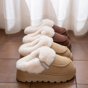 Pantuflas de Algodón para Invierno, para Uso en Exteriores, Antideslizantes, de Felpa, para el Hogar - Product Image 3