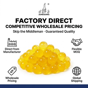 Service OEM Certifié HALAL Perles de boba éclatantes saveur <span class=keywords><strong>banane</strong></span> non laitières 1,3 kg Prix usine de gros pour Bubble Tea - Product Image 3
