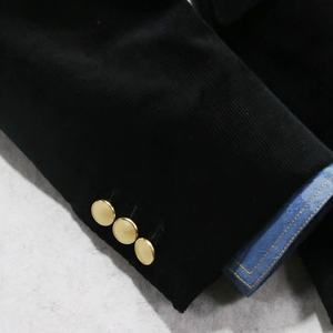 Blazer de pana para hombre Holland Sherry, estilo británico, <span class=keywords><strong>medio</strong></span> entallado, con botones dorados, chaqueta de un solo pecho, traje de negocios - Product Image 5