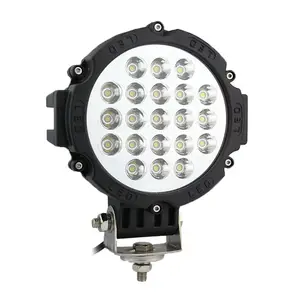 JHS Factory Supply 63w Led car work light 12v 24v 7inch work lamp cool truck offroad boat accessories