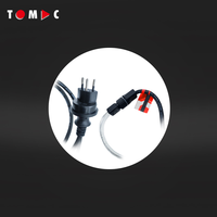 Bande lumineuse LED étanche TOMAC pour chantier de construction, utilisation en extérieur, 220-240V, double face, chaque face 180 LED, 25M, bobine 6000K IP65 IK10