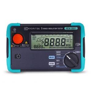 Testeur d'isolation Kyoritsu 5 gammes KEW3551 500V avec écran LCD, mesureur de résistance - Product Image 1