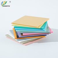 Feuille acrylique de couleur personnalisée Feuille acrylique multicolore pastel pour feuilles acryliques de 1cm découpées au laser