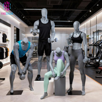 Maniquí Deportivo para Correr, Maniquíes de Exhibición de Ropa Masculina y Femenina de Cuerpo Completo al por Mayor, Muñecos en Venta