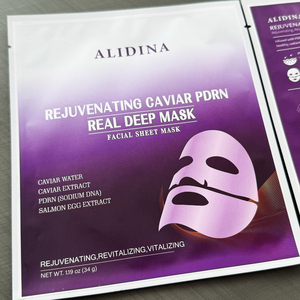 Masque Hydrogel Régénérant au Caviar PDRN |   Masque en feuille anti-âge au PDRN de saumon et ADN de sodium pour raffermir et éclaircir - Product Image 6