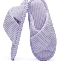 Pantoufles en coton festives pour femmes, imprimé flocon de neige, antidérapantes, semelle souple, pour l'intérieur
