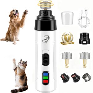 เครื่องเจียรเล็บสัตว์เลี้ยง 8000 รอบต่อนาที สำหรับสุนัขและแมว ชาร์จผ่าน USB ชุดกรูมมิ่งสัตว์เลี้ยง พร้อมส่ง มีสินค้าในสต็อก ผลิตภัณฑ์สำหรับสัตว์เลี้ยง - Product Image 1