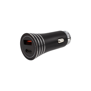 Cargador de coche PD18W de carga rápida multifuncional Puerto USB Tipo C Cargador de coche de material metálico - Product Image 2