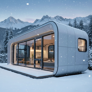 Maison conteneur modulaire préfabriquée mobile Apple Cabin 20 <span class=keywords><strong>pieds</strong></span> avec cuisine, idéale pour hôtel, voyage et habitation - Product Image 2