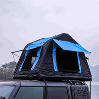 Tente de toit gonflable pour SUV, pliable, 300 cm, tout-terrain, camping quatre saisons, imperméable >3000 mm, Oxford 420D monocouche, T03, 18,5 kg