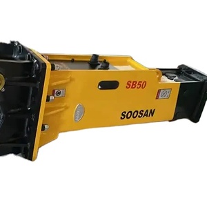 Martillo hidráulico SOOSAN-Modelo SB 50 tipo caja adecuado para miniexcavadoras retroexcavadoras y minicargadoras para excavar. - Product Image 1