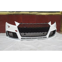 Body Kit Bumper Depan Mobil TT TTS TTRS MK3 8S Dengan Grill Sarang Lebah Hitam untuk Audi TT TTS TTRS MK3 FV 8S 2015-2019 Kit Konversi