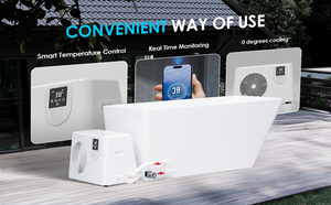 Vente d'usine Icegalax : Refroidisseur d'eau 1 CV pour bain de glace, cryothérapie, bain froid, avec filtre, R432, ozone, contrôle Wi-Fi et application - Product Image 6