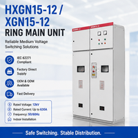 Equipo de Distribución de Energía con Aislamiento de Gas SF6 de 12kv, Interruptor RMU Revestido de Metal, Homologado por la CE, Probado Según la Norma IEC 62271, 630A, IP30