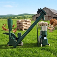Nouvelle machine à granulés d'aliments pour volailles TOPS, construction en acier allié, moteur diesel/électrique haute performance, granulés de 2 à 10 mm, capacité de 1000 à 1200 kg/h